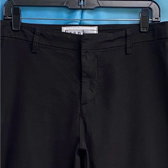 Frank & Eileen Kinsale Performance Cotton Linen Crop Pants Size: 10 Black - Picture 4 of 15